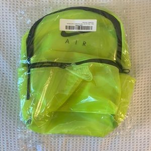 Nike Just Do It Mini Backpack transparent Volt